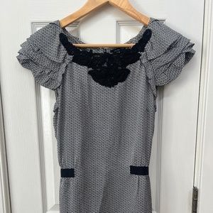 Anthropologie liefsdootir size 6 small silk blouse tunic top